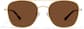 Front view of Aviator Sunglasses 1163314 in Gold thumbnail