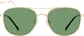 Front view of Vibin' Glasses 1163414 in Gold thumbnail