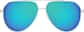 Front view of Aviator Sunglasses 1163511 in Silver thumbnail
