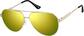 Angle view of Aviator Sunglasses 1163514 in Gold thumbnail