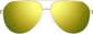 Front view of Aviator Sunglasses 1163514 in Gold thumbnail
