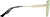Side view of Aviator Sunglasses 1163514 in Gold thumbnail