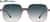 Front view of Glam Galore Glasses 116412 in Gray thumbnail