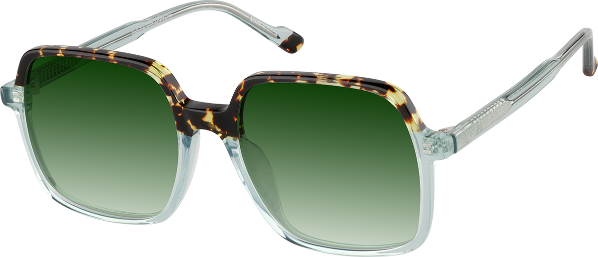 0962 Women Matte Silver Frames Green Lenses Avant Garde Sunglasses With Case … Swarovski SK6003 XL (57 - 16) with Grey lenses and Green  main image 3