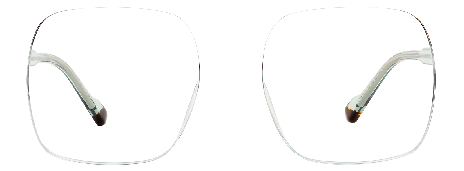 Tortoiseshell and Green Square Sunglasses #116425 | Zenni Optical