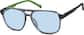Angle view of Aviator Sunglasses 1165012 in Gray thumbnail