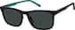 Angle view of Rectangle Sunglasses 1165121 in Black thumbnail