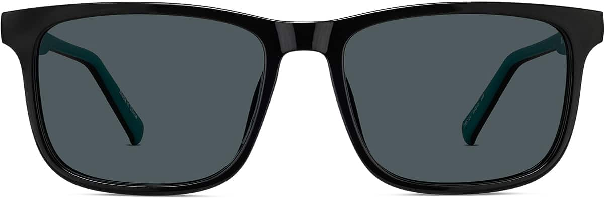 Front view of Rectangle Sunglasses 1165121 in Black