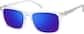 Angle view of Rectangle Sunglasses 1165123 in Clear thumbnail