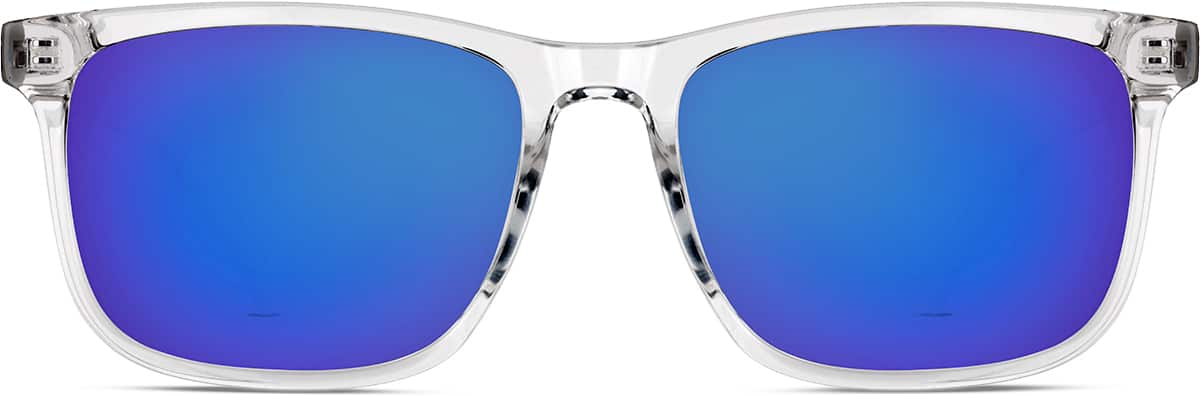 Front view of Rectangle Sunglasses 1165123 in Clear