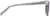 Side view of Rectangle Sunglasses 1165123 in Clear thumbnail