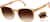 Angle view of Foldable Square Sunglasses 1165215 in Brown thumbnail