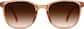Front view of Foldable Square Sunglasses 1165215 in Brown thumbnail