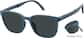 Angle view of Foldable Square Sunglasses 1165216 in Blue thumbnail