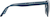 Side view of Foldable Square Sunglasses 1165216 in Blue thumbnail