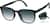Angle view of Foldable Square Sunglasses 1165221 in Black thumbnail