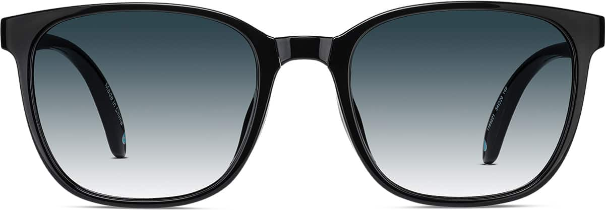 Front view of Foldable Square Sunglasses 1165221 in Black