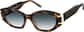 Angle view of Geometric Sunglasses 116525 in Tortoiseshell thumbnail