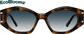 Front view of Geometric Sunglasses 116525 in Tortoiseshell thumbnail
