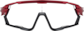 Front view of Zunnies - Wrap-Around Visor Sunglasses 1165418 in Red thumbnail