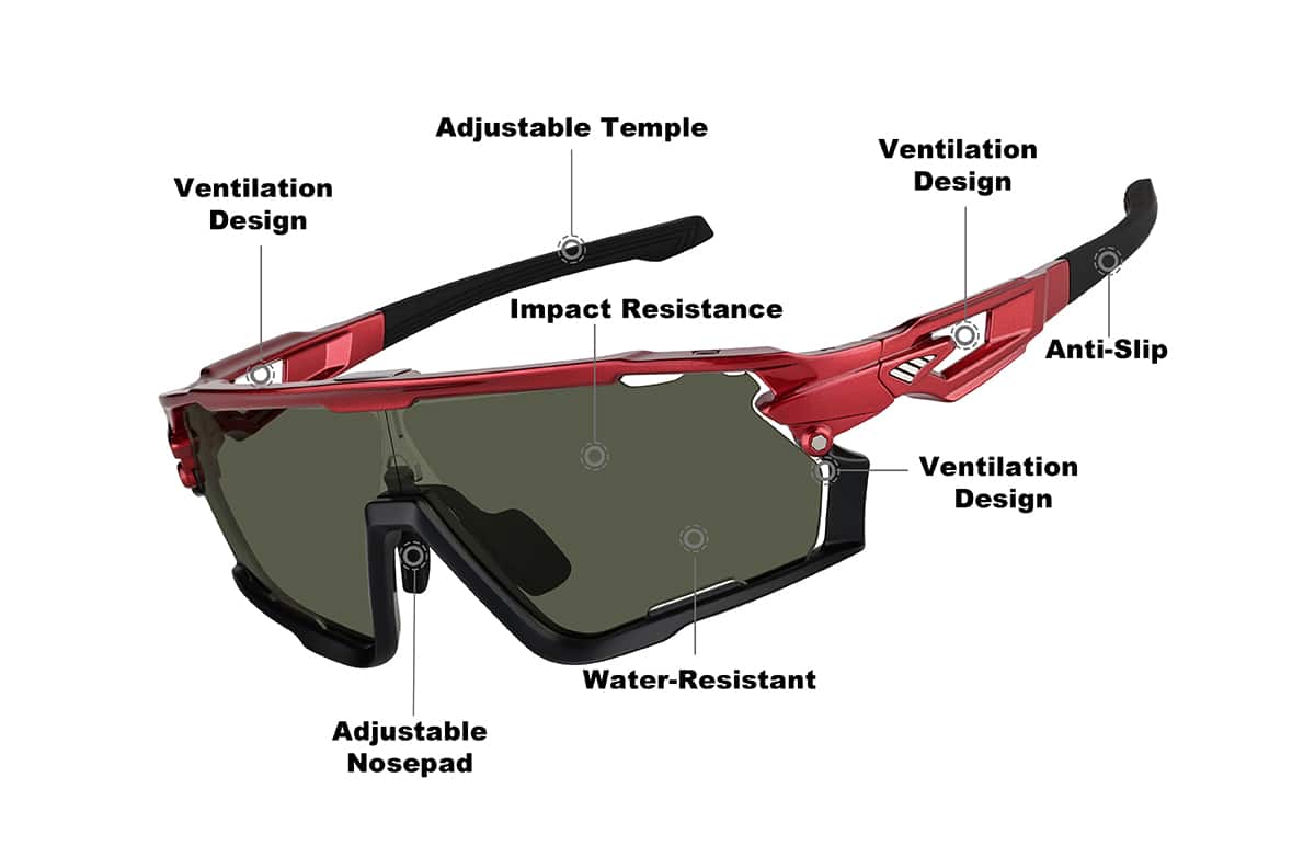 Image of Zunnies - Wrap-Around Visor Sunglasses