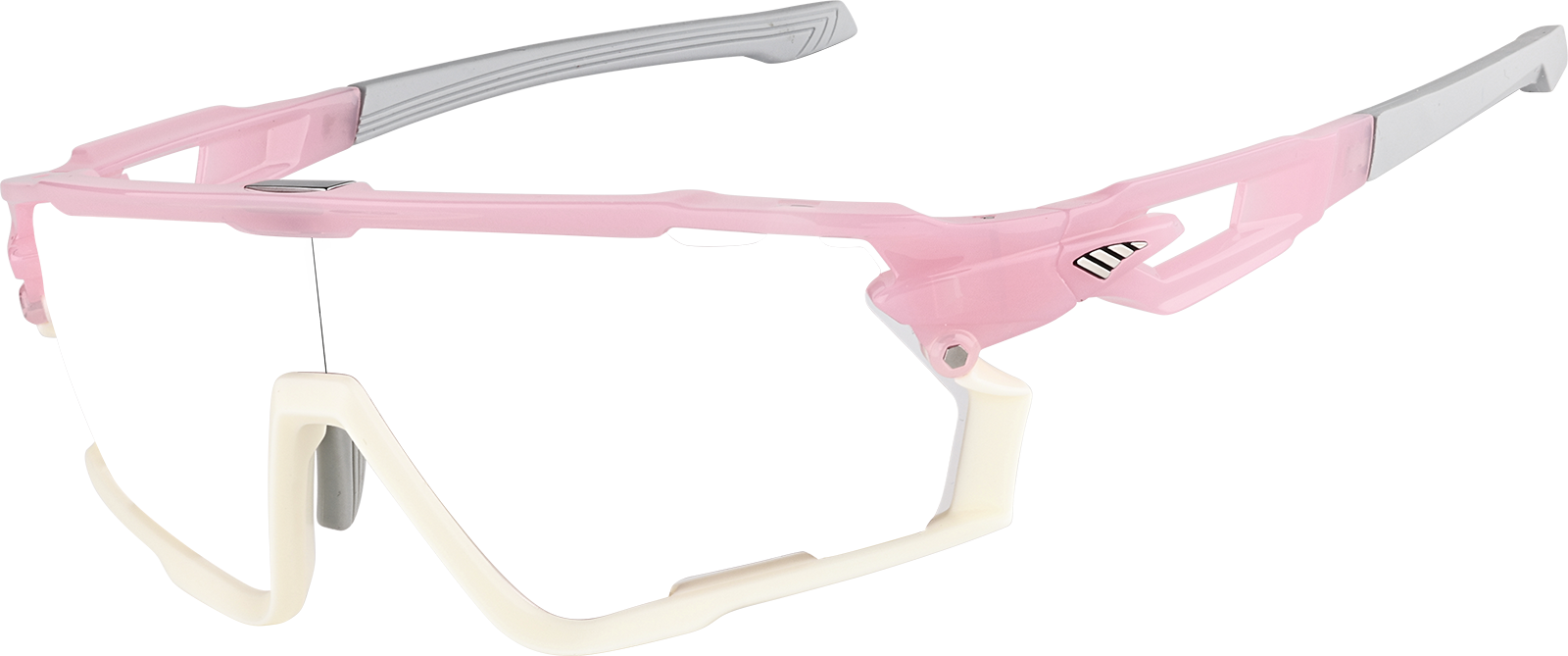 Angle view of Zunnies - Wrap-Around Visor Sunglasses 1165419 in Pink