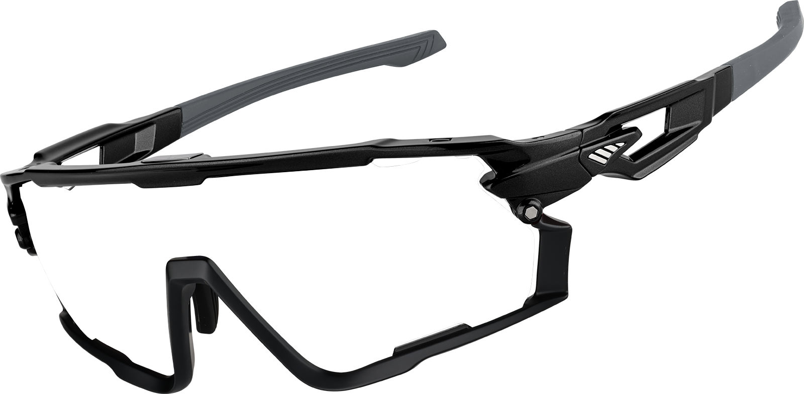 Angle view of Zunnies - Wrap-Around Visor Sunglasses 1165421 in Black