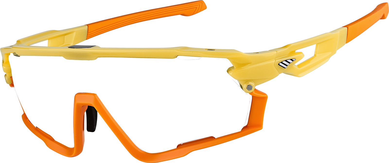 Angle view of Zunnies - Wrap-Around Visor Sunglasses 1165422 in Yellow