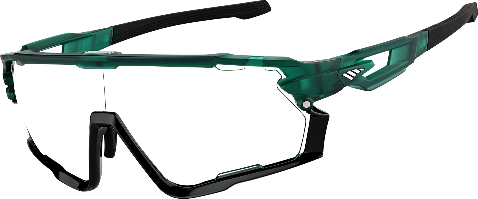 Angle view of Zunnies - Wrap-Around Visor Sunglasses 1165434 in Green