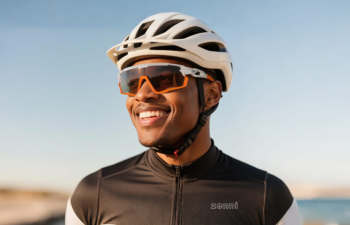 Orange Zunnies - Wrap-Around Visor Sunglasses #1165442 | Zenni Optical