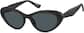 Angle view of Cat-Eye Sunglasses 1165521 in Black thumbnail
