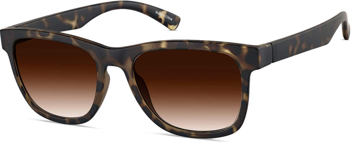 Angle view of Square Sunglasses 1165725 in Tortoiseshell