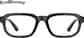 Front view of Rectangle Glasses 1165912 in Gray thumbnail