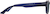 Side view of Rectangle Sunglasses 1165916 in Blue thumbnail