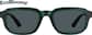 Front view of Rectangle Sunglasses 1165924 in Green thumbnail