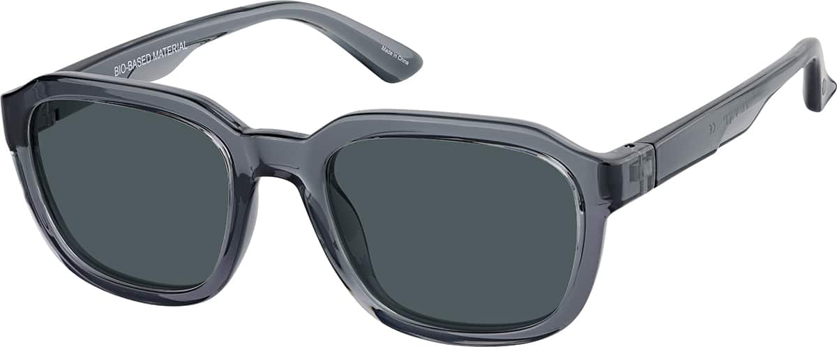 Angle view of Square Sunglasses 1166012 in Gray