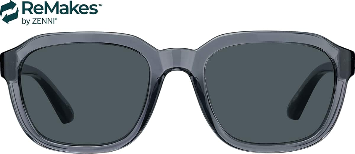 Front view of Square Sunglasses 1166012 in Gray