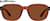 Front view of Square Sunglasses 1166015 in Brown thumbnail