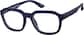 Angle view of Square Glasses 1166016 in Navy thumbnail