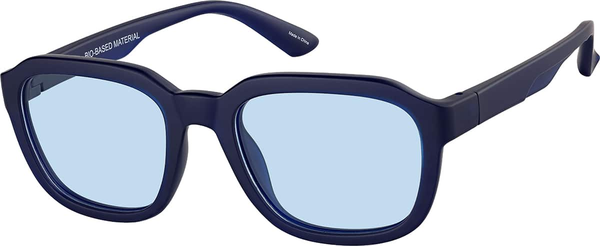 Angle view of Square Sunglasses 1166016 in Blue