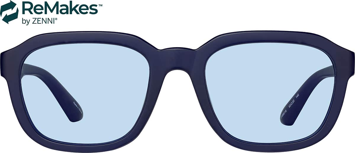 Front view of Square Sunglasses 1166016 in Blue