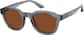Angle view of Round Sunglasses 1166112 in Gray thumbnail