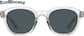 Front view of Round Sunglasses 1166123 in Clear thumbnail