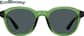 Front view of Round Sunglasses 1166124 in Green thumbnail