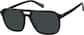 Angle view of Aviator Sunglasses 116621 in Black thumbnail
