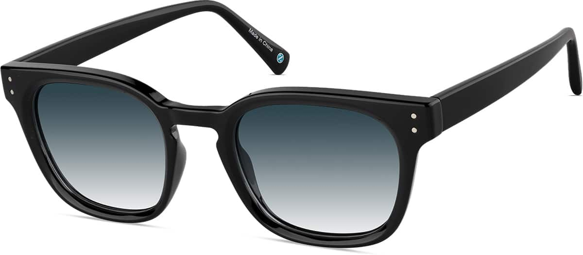 Angle view of Square Sunglasses 1166321 in Black