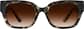 Front view of Square Sunglasses 1166525 in Tortoiseshell thumbnail