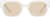 Front view of Square Sunglasses 1166530 in White thumbnail