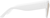Side view of Square Sunglasses 1166530 in White thumbnail