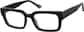 Angle view of Rectangle Glasses 1166621 in Black thumbnail